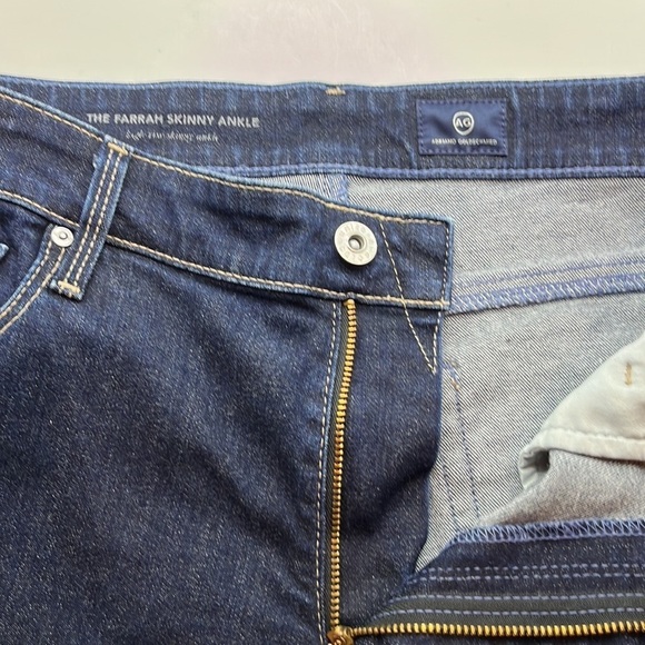 Ag Adriano Goldschmied The Farrah Skinny Ankle Size 33R - Picture 16 of 16